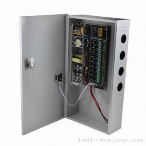 12V DC/8A/9CH Uninterruptible Power Supply, Over-current Protection and Short-circuit Protection